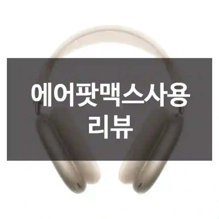 에어팟맥스사용 리뷰