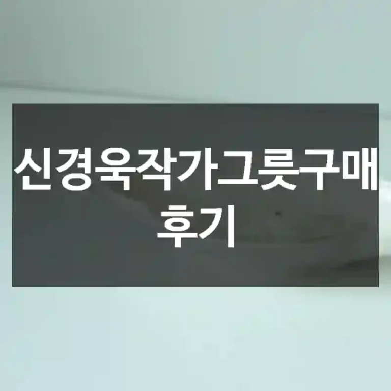 신경욱작가그릇구매 후기