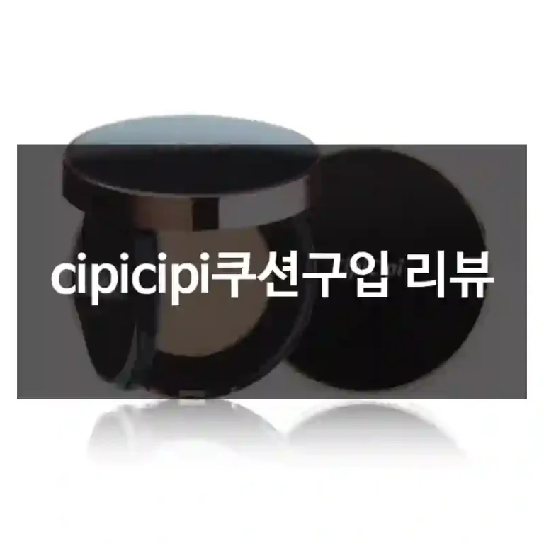 cipicipi쿠션구입 리뷰