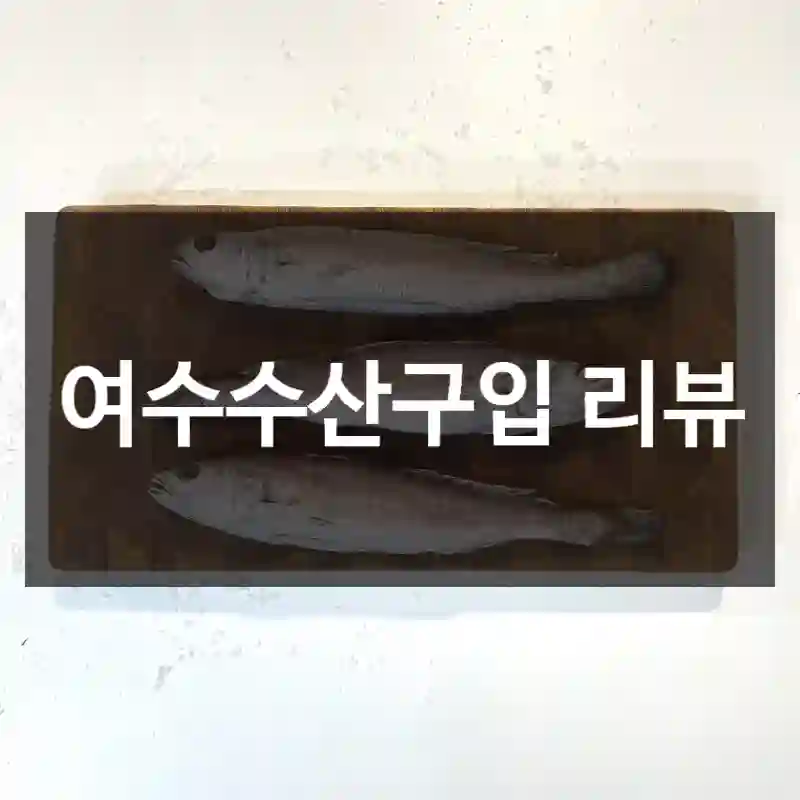 여수수산구입 리뷰