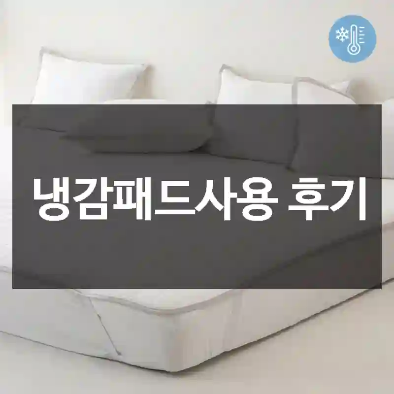 냉감패드사용 후기