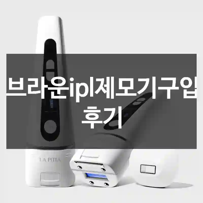 브라운ipl제모기구입 후기
