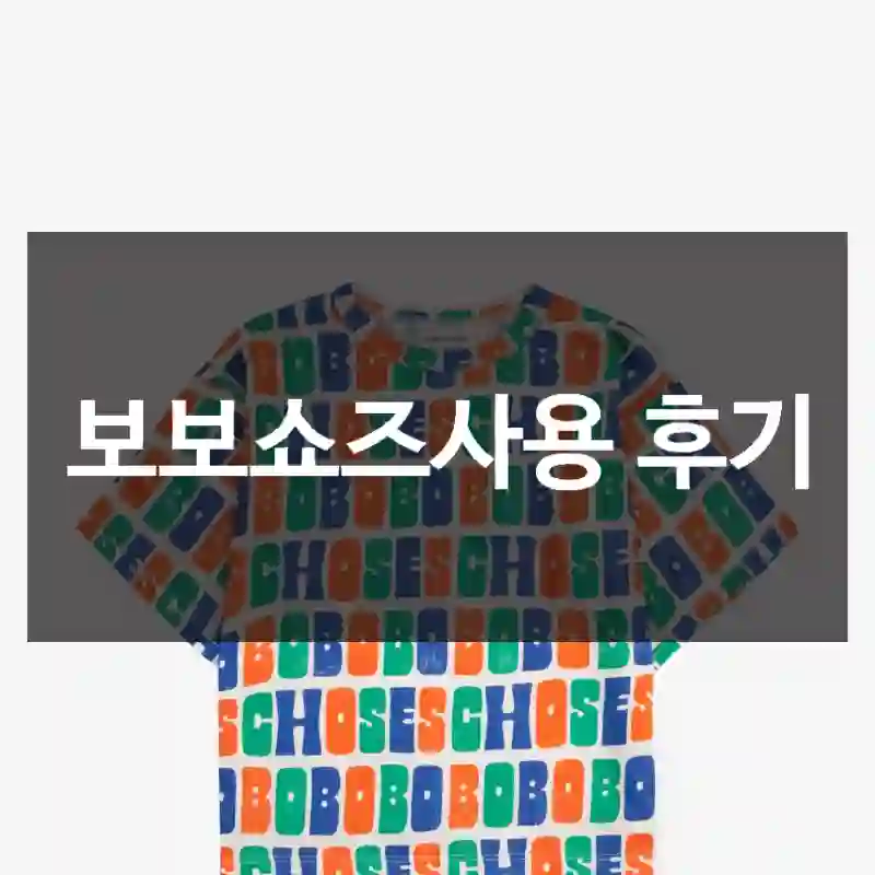 보보쇼즈사용 후기