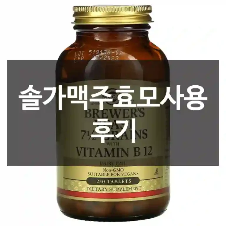 솔가맥주효모사용 후기