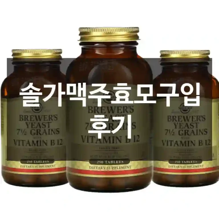 솔가맥주효모구입 후기