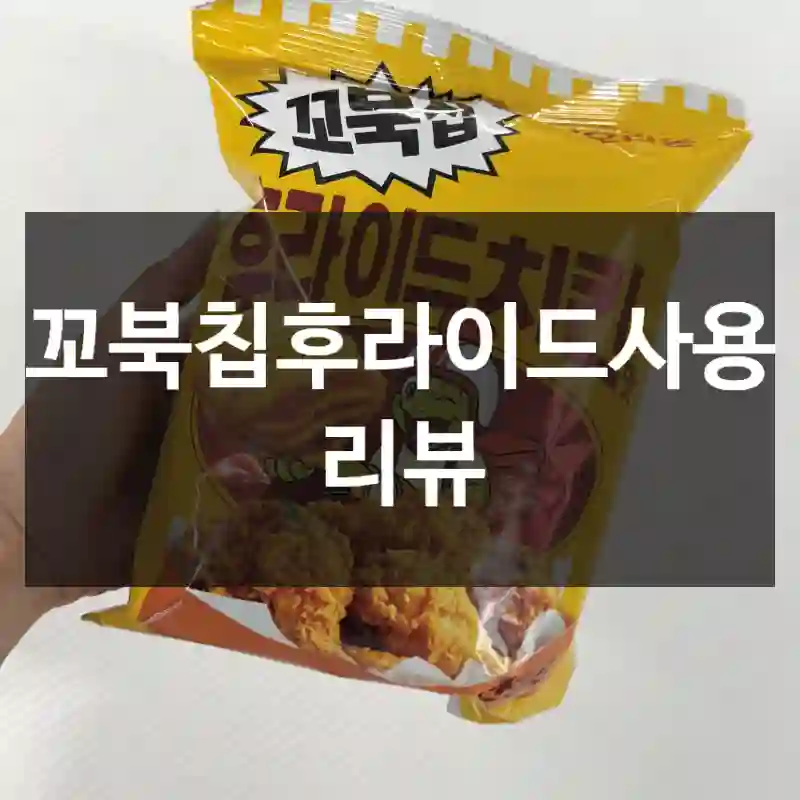 꼬북칩후라이드사용 리뷰