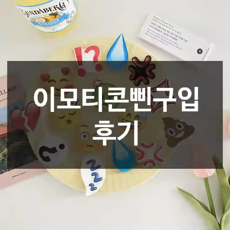 이모티콘삔구입 후기