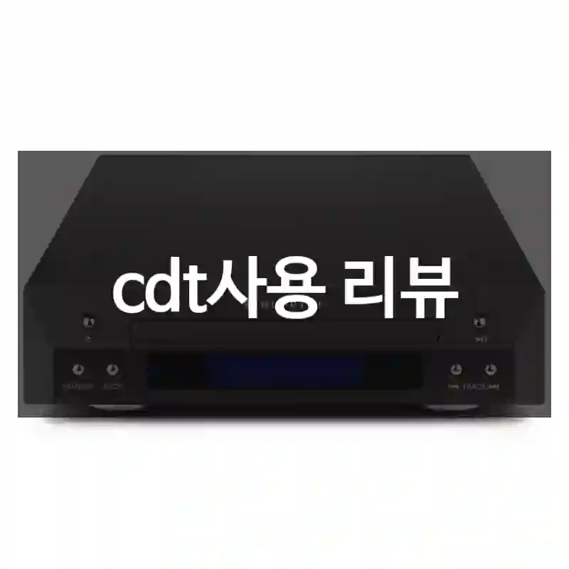 cdt사용 리뷰