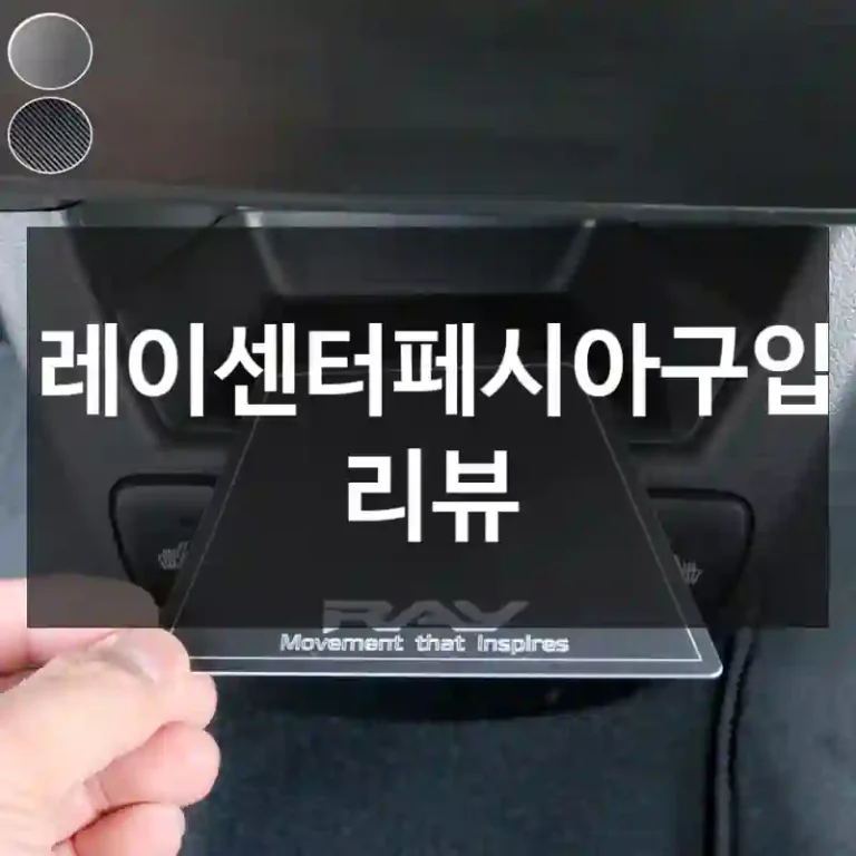 레이센터페시아구입 리뷰