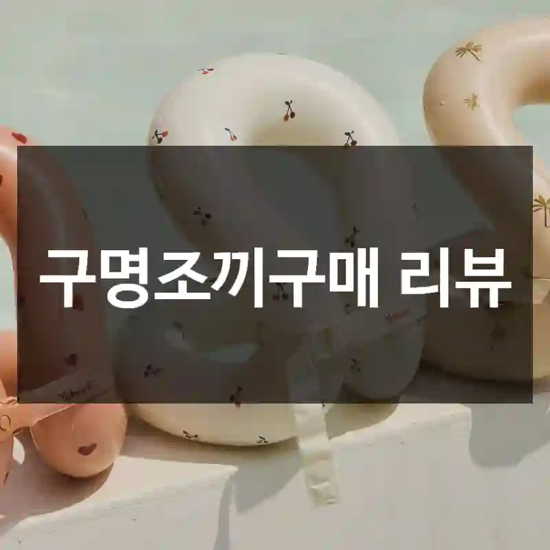 구명조끼구매 리뷰