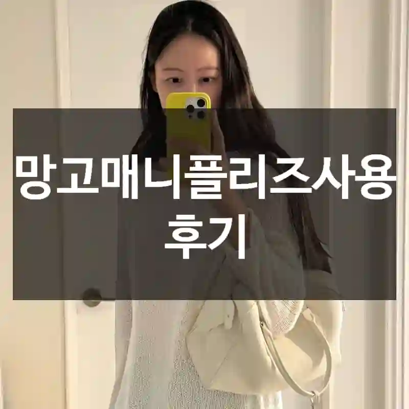 망고매니플리즈사용 후기