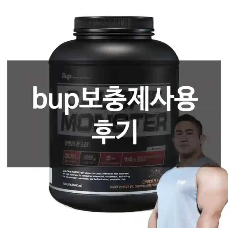bup보충제사용 후기