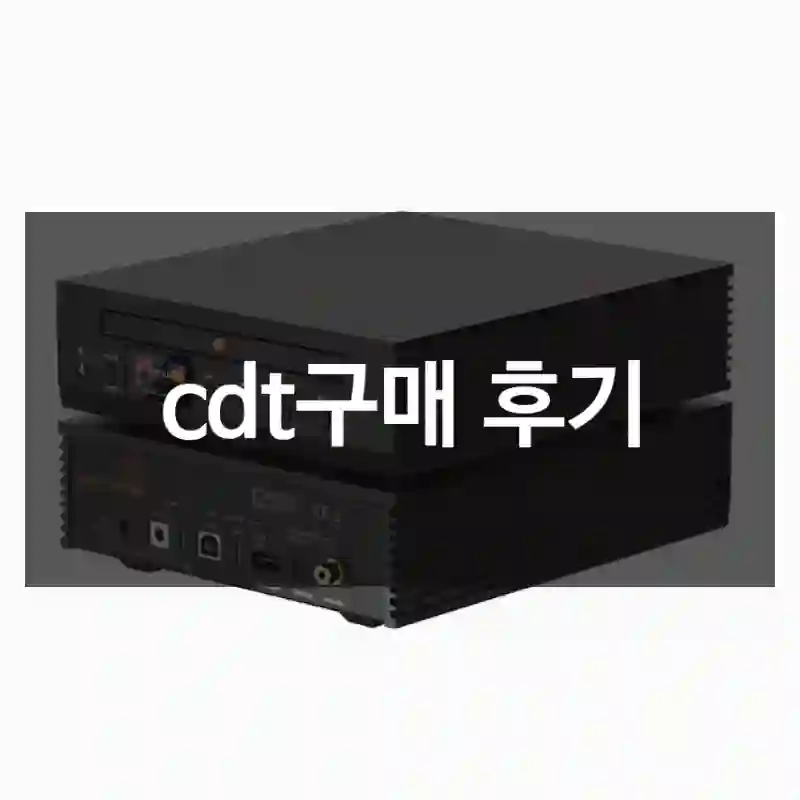 cdt구매 후기